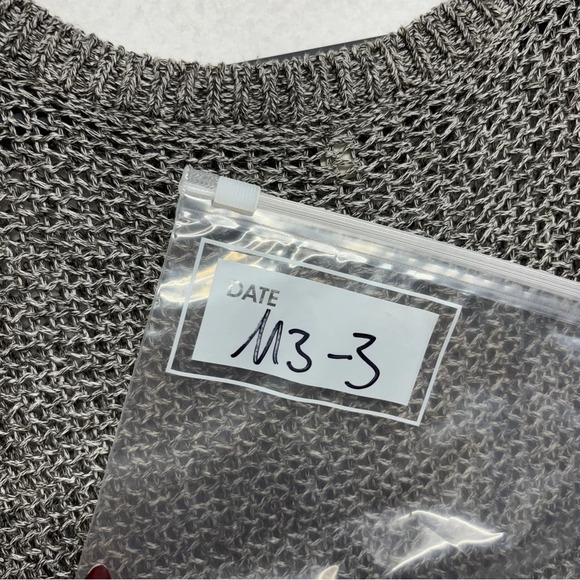 Caslon Nordstrom Knit Gray Sweater Blouse XL - Picture 5 of 5